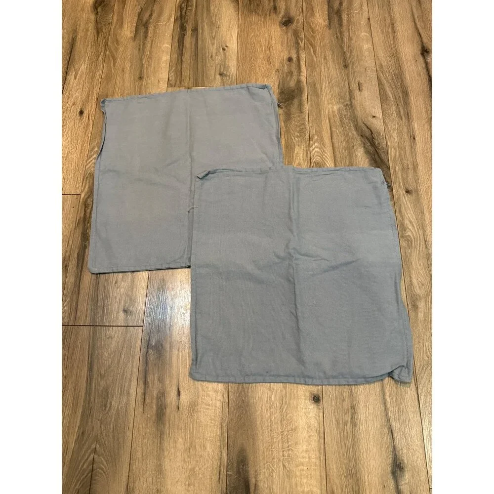Set Of 2 Ikea Gurli Light Blue Cushion Covers 20x20 Inches Polyester & Cotton Bl